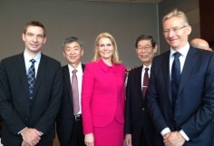 デンマーク首相来日